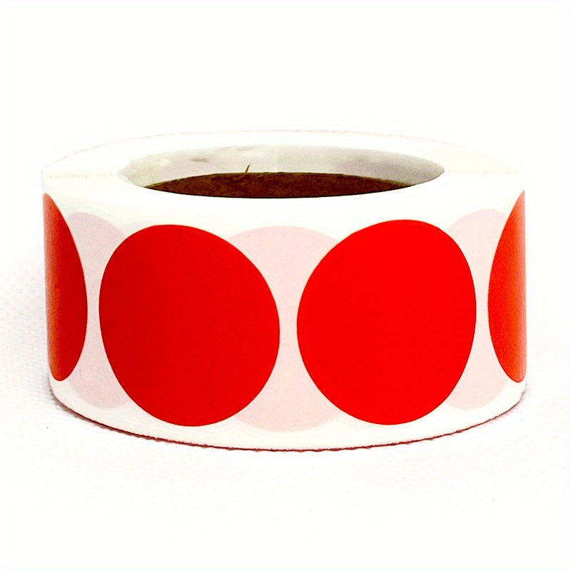 500pcs 1in Round Coding Labels Self Adhesive Circle Dot Sticker 6 Colors