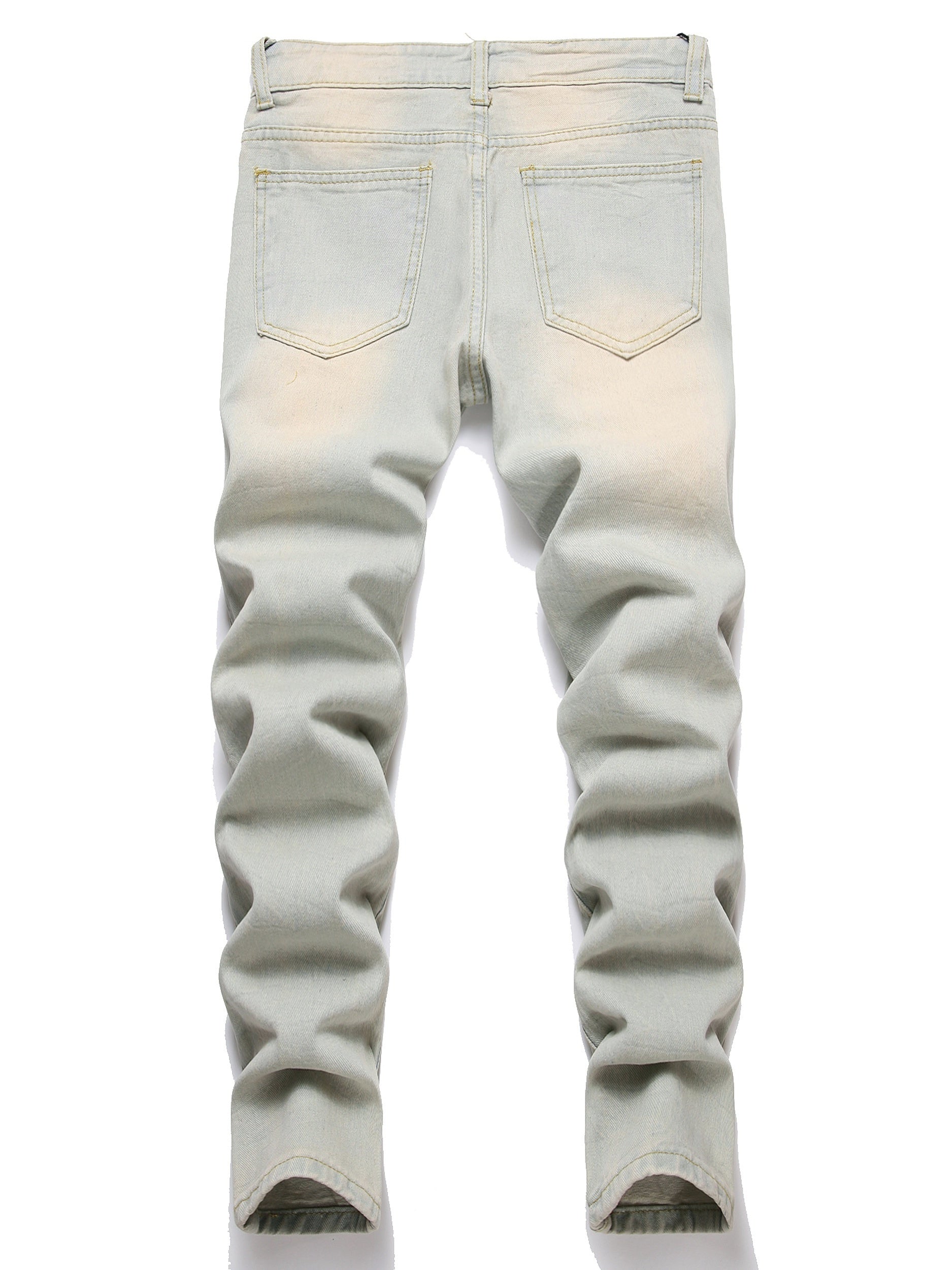Boys Ripped Denim Jeans Long Pants Casual Kids Clothes