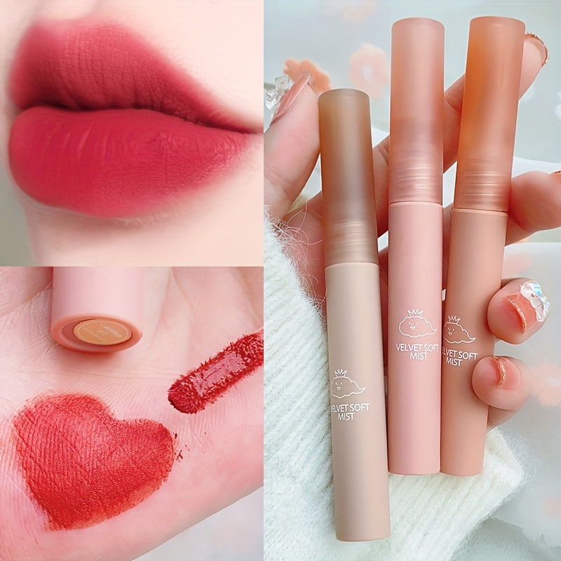 Vintage Red Matte Lip Glaze Soft Liquid Lipstick