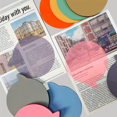 160 Sheets Transparent Sticky Notes Waterproof Translucent Memo Pad