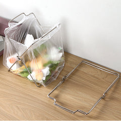 Stainless Steel Garbage Rack for Countertop Bathroom Bedroom Organization