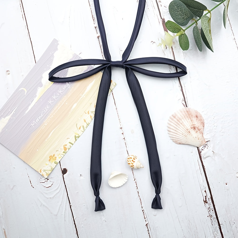 Adjustable Bowtie Long Ribbon Pre tie Bowknot Japan Lolita Cosplay School