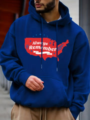 Always Remember Print Hoodie Hoodies For Men Men's Casual Graphic Pullover Hoode
