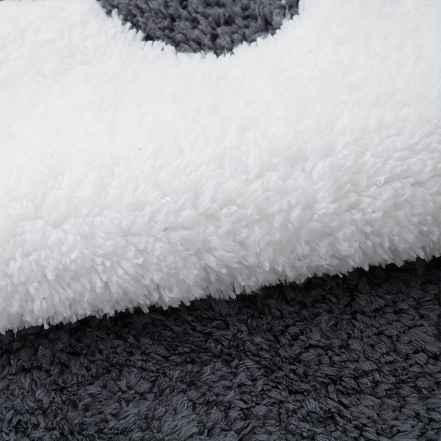 Thick Plush Shag Puzzle Floor Mat Cuttable Square Carpet Fluffy Area Rugs