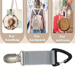 Canvas Hat Clip for Travel Handbag Backpack Luggage Hat Holder