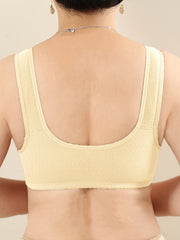 Floral Print Front Buckle Wireless Bra