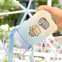 50PCS Kitten Stickers Phone Water Bottles Skateboard Decor Decals