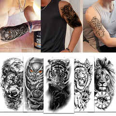 Arm Tattoo Sticker Waterproof Symbol Totem Animal Skull