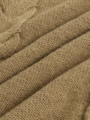Cable Long Sleeve High Neck Jumper