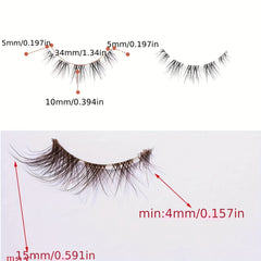 7 Pairs Fluffy Cat Eye Faux Mink Lashes