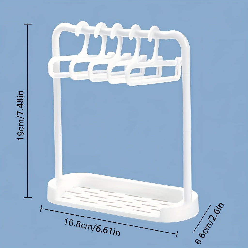 6pcs Mini Clothes Hanger Set with Rack for Labubu Dolls Display