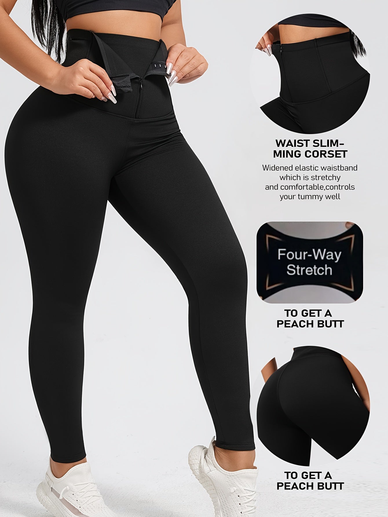 Seamless High Waist Shaping Pants Tummy Control Leggings
