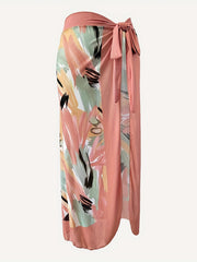 Retro Style One Piece Bathing Suit with Cover Up