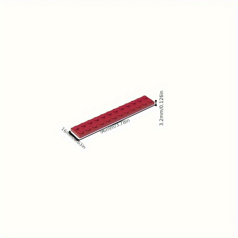 10pcs Small Particle 2445 2x12 Flat Plate Building Blocks DIY Parts