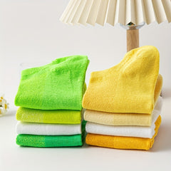 8 Pairs Solid Ankle Socks Women's Stockings
