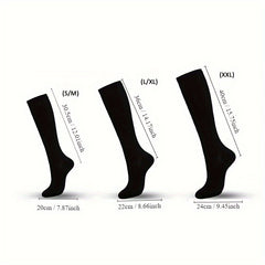 Compression Socks for Leg Shaping, Solid Stretch Tights, Unisex