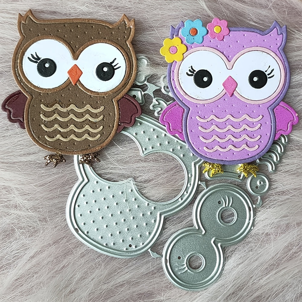 Educational Owl Cutting Dies DIY Metal Punch Stencils