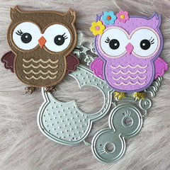 Educational Owl Cutting Dies DIY Metal Punch Stencils