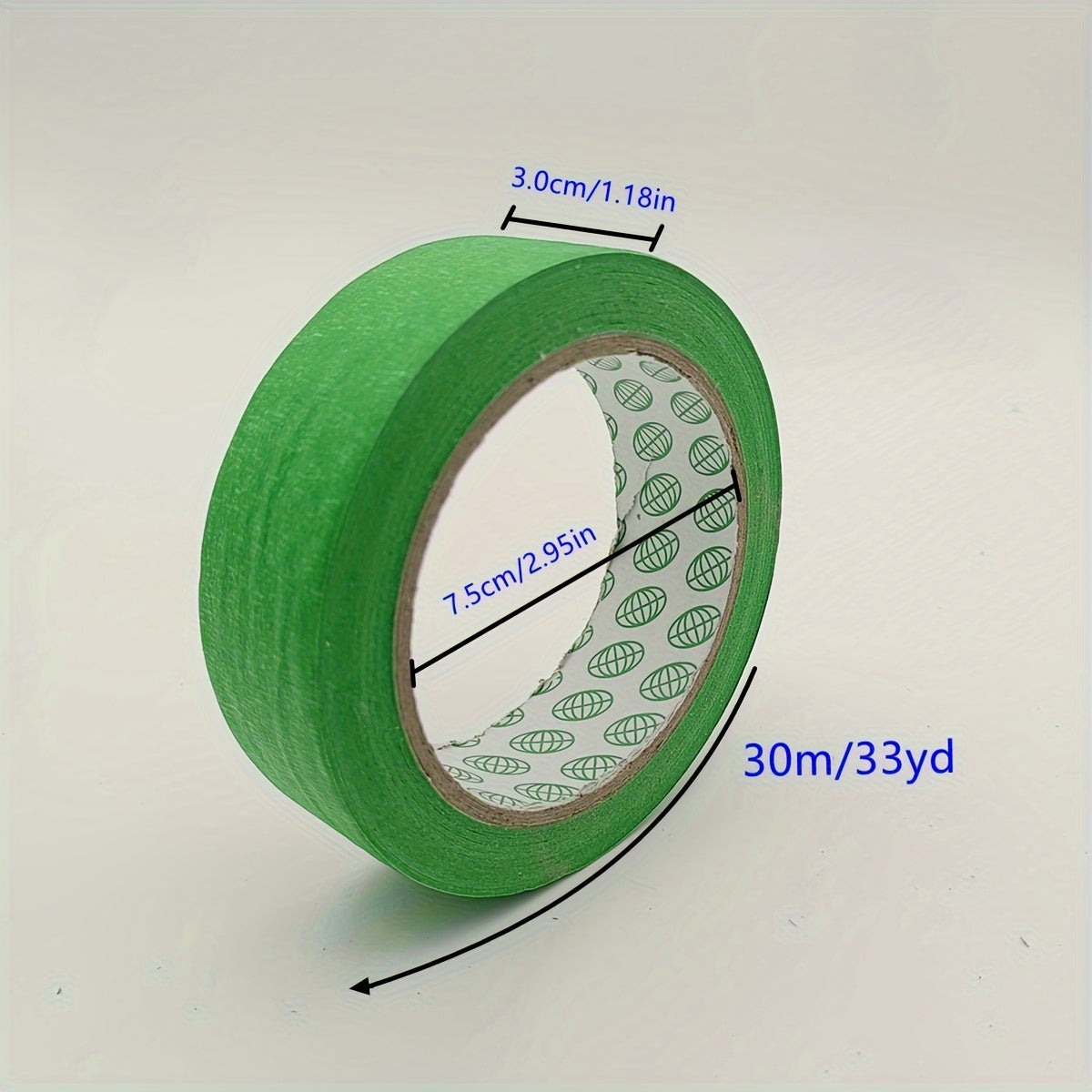 4pcs Bulk Green Washi Tape 1.18in x 33yd Paint Tape