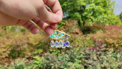 Rain Clouds Earring Dangle Jewelry Gift
