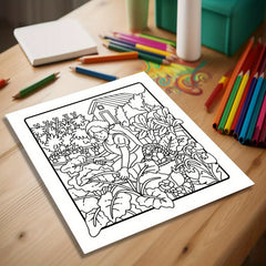 3pcs 72Pg Adult Coloring Book for Girls Warm Home Girl Glowing Comfortable