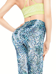 Leopard Print Yoga Leggings Women's Activewear