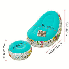 Inflatable Deck Chair Folding Lounger Sofa Portable for Indoor Outdoor Travel