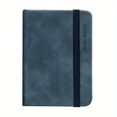 A7 Faux Leather Strap Diary Notebook 160 Pages