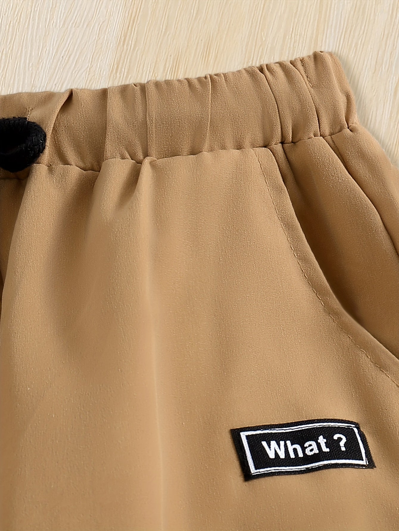 Boys Casual Letter Cargo Pants Elastic Waist Jogger Pants Kids Clothing