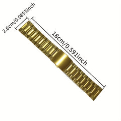 26mm Solid Stainless Steel Watch Strap Replacement Wristband