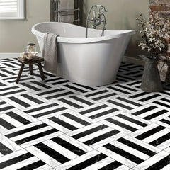 9pcs Marble & Floor Tile Sticker Waterproof PVC Wall Sticker