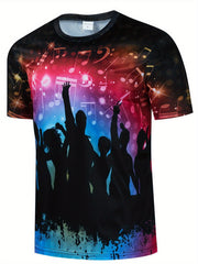 3D Printed Unisex T-Shirt Short Sleeve Tee for Men Women