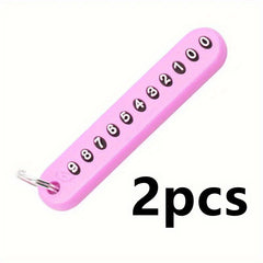 Portable Keychain For Men Anti Lost Number Plate Keychain