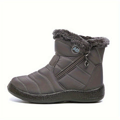 Women's Thermal Snow Boots Waterproof Ankle Boots Fleece Lined