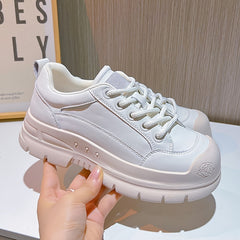 Women's Rose Flower Embossed Platform Sneakers