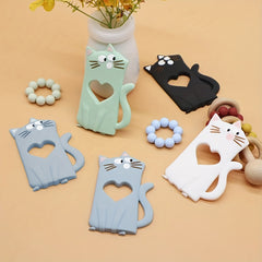 Silicone Baby Teether Toy Cat Teething Relief for Sore Gums