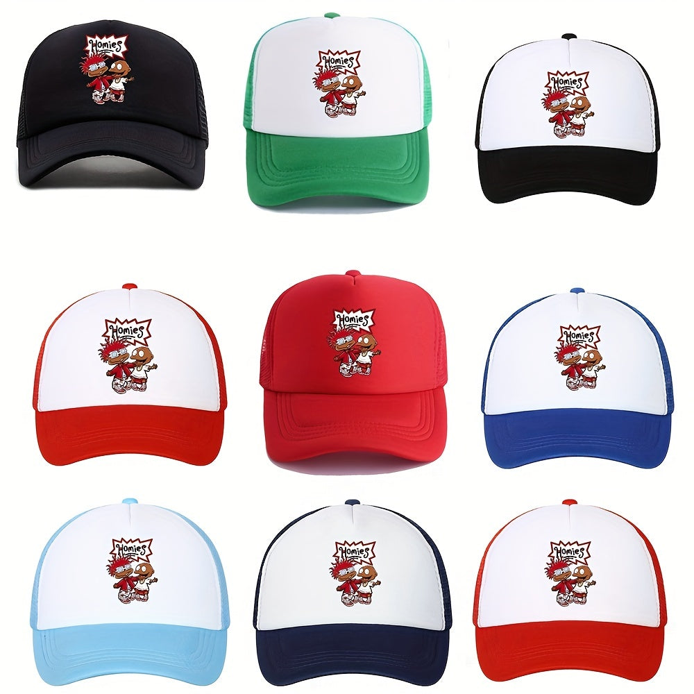 Unisex Sunshade Breathable Baseball Cap Cartoon Pattern Outdoor Sport