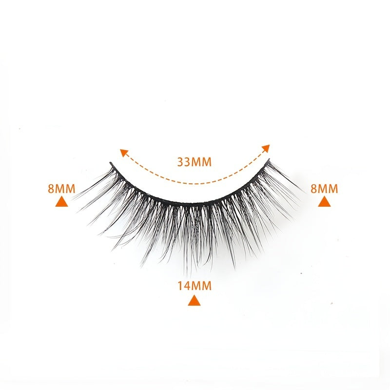 24 Pairs Natural Thick 3D Mink Eyelashes for Long Lasting Natural Look