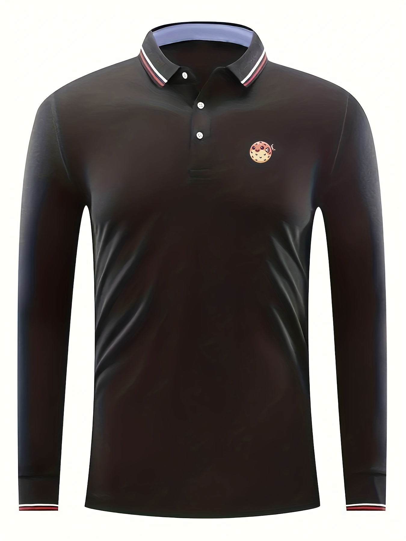 Men's Lightweight Long Sleeve Polo Shirt