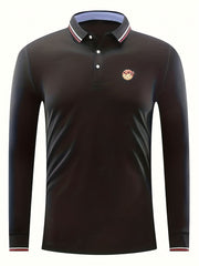 Men's Lightweight Long Sleeve Polo Shirt