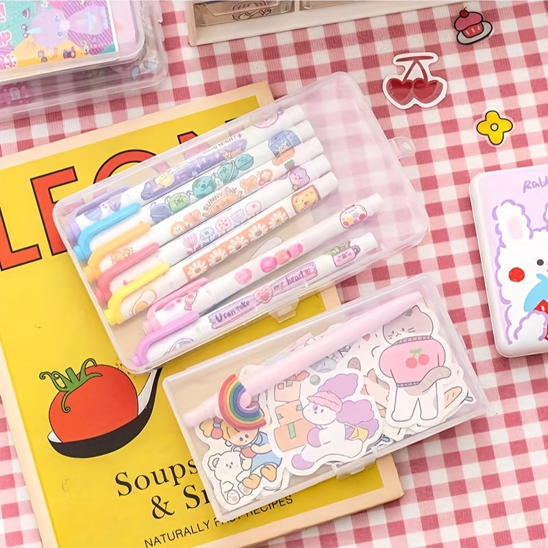 Stickers Plastic Storage Box Organizer - 3pcs