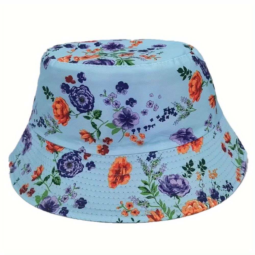 Flower Fisherman Hat Rose Flower Hat Print Visor Hat Floral Hat
