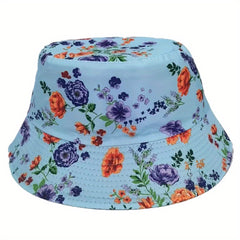 Flower Fisherman Hat Rose Flower Hat Print Visor Hat Floral Hat