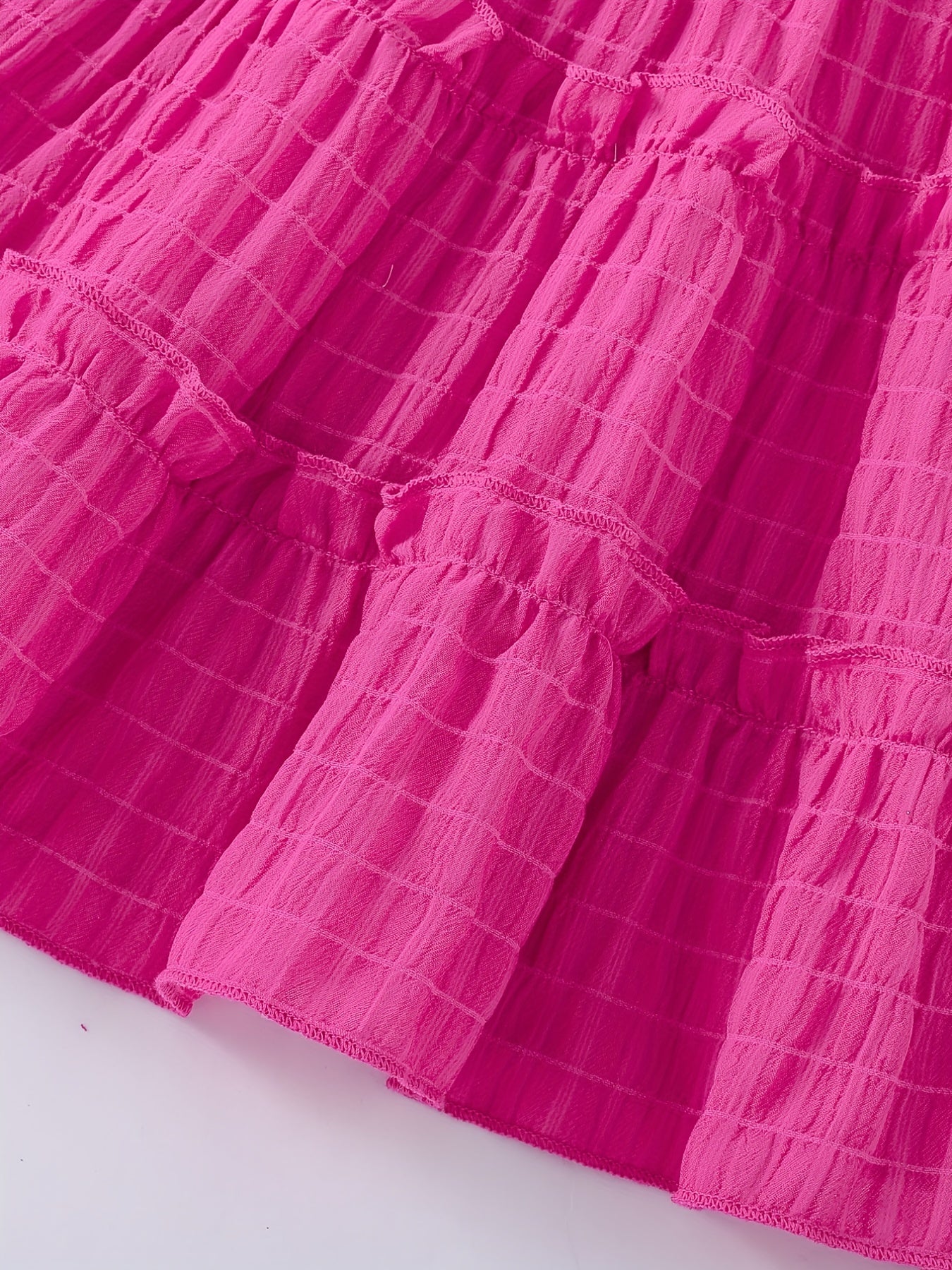 Toddler Girls Cold Shoulder Princess Dress Frill Trim Shirred Party Beach Vacati