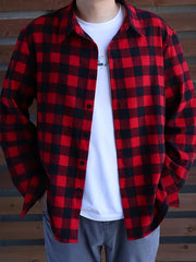 Men's Plaid Collar Long Sleeve Shirt For Spring