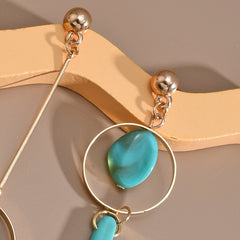 Asymmetric Long Earrings Set