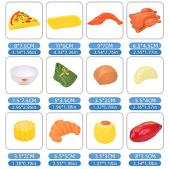 Kids Kitchen Toy Set - Breakfast Food Simulation Educational Toy