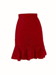Vintage Mermaid Skirt Elastic Waist Casual Skirt Women's Clothing