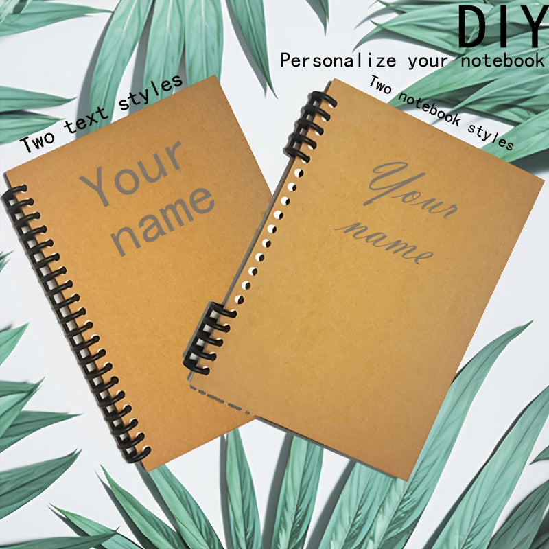 Cow Cover Notebook with Buckle Ring Horizontal Line Pages