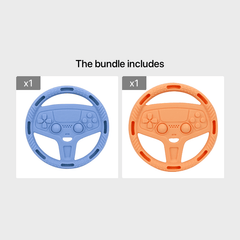 Orange Silicone Toy Steering Wheel for Boys & Girls Educational Toy
